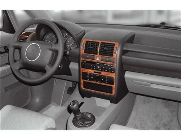 Car accessories Audi A2 02.00-01.05 3D Interior Dashboard Trim Kit Dash Trim Dekor 8-Parts