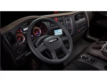 Car accessories Daf LF 2014 3D Interior Dashboard Trim Kit Dash Trim Dekor Parts