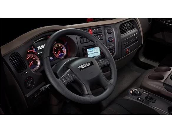 Car accessories Daf LF 2014 3D Interior Dashboard Trim Kit Dash Trim Dekor Parts