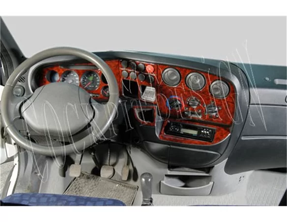 Car accessories Iveco Daily City 01.99-09.07 3D Interior Dashboard Trim Kit Dash Trim Dekor 8-Parts