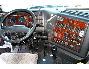 Car accessories Iveco Eurotech-Eurostar 01.92-01.00 3D Interior Dashboard Trim Kit Dash Trim Dekor 39-Parts
