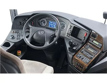 Car accessories Mercedes Travego 01.2011 3D Interior Dashboard Trim Kit Dash Trim Dekor 47-Parts