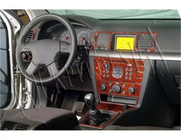 Opel Vectra C 09.02-12.08 3D Interior Dashboard Trim Kit Dash Trim Dekor 22-Parts - 1