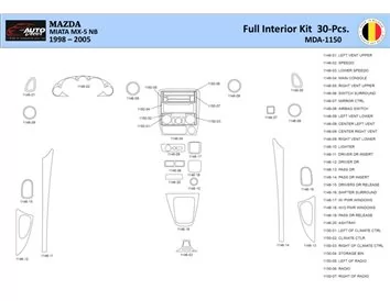 Car accessories Mazda MX5 2000 Interior WHZ Dashboard trim kit 30 Parts
