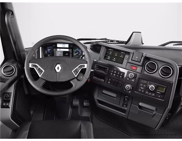 Renault Trucks T 2013-2023 3D Interior Dashboard Trim Kit Dash Trim Dekor 27-Parts