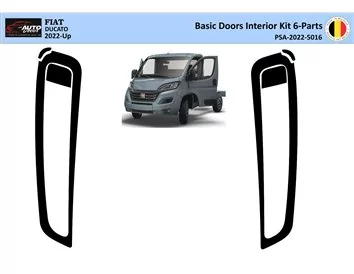 Fiat Ducato 2022 3D Interior Dashboard Trim Kit Dash Trim Dekor 27-Parts