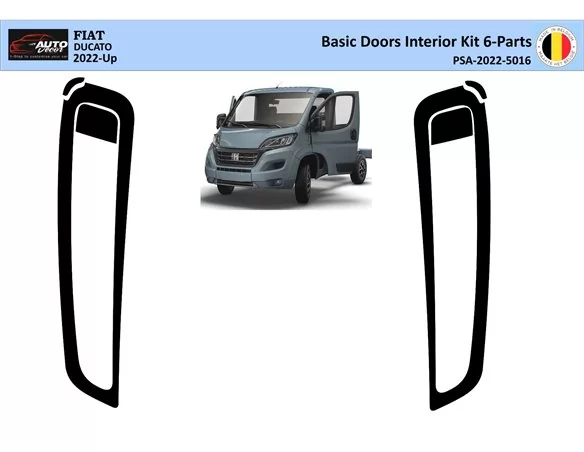 Fiat Ducato 2022 3D Interior Dashboard Trim Kit Dash Trim Dekor 27-Parts