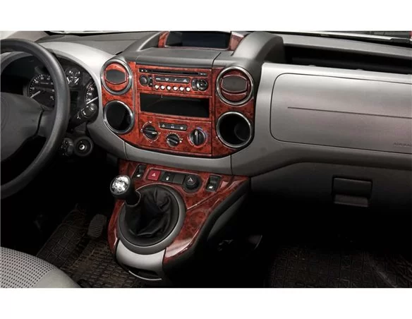 Car accessories Citroen Berlingo 08.2008 3D Interior Dashboard Trim Kit Dash Trim Dekor 40-Parts