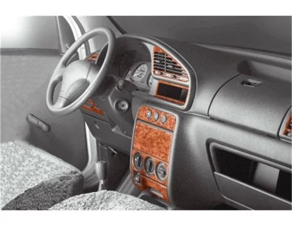 Car accessories Citroen Berlingo 09.96-09.02 3D Interior Dashboard Trim Kit Dash Trim Dekor 14-Parts