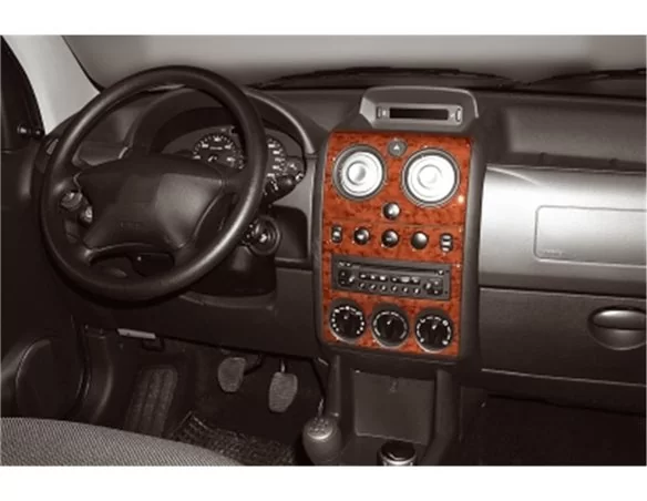 Car accessories Citroen Berlingo 10.02-07.08 3D Interior Dashboard Trim Kit Dash Trim Dekor 11-Parts