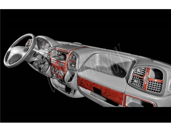 Car accessories Citroen Jumper 03.02-01.06 3D Interior Dashboard Trim Kit Dash Trim Dekor 15-Parts